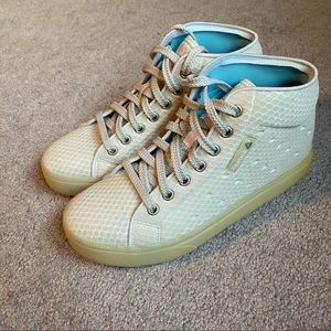 NWOT White/Grey Platform Sneakers